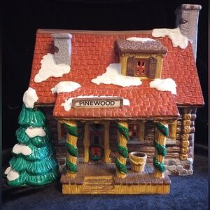 Department 56 Pinewood Log Cabin